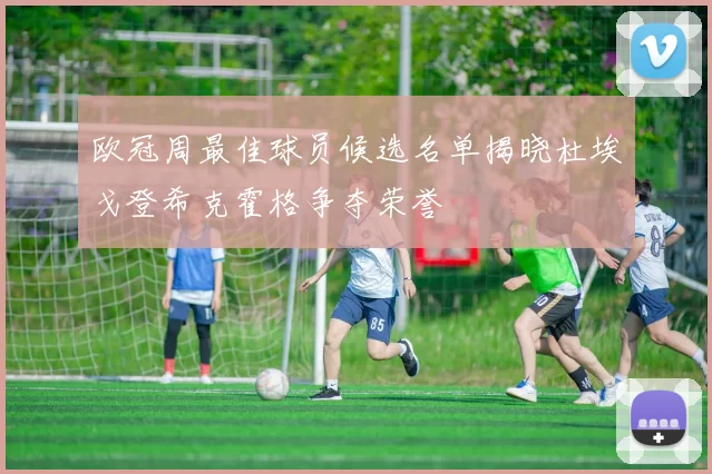 欧冠周最佳球员候选名单揭晓杜埃戈登希克霍格争夺荣誉